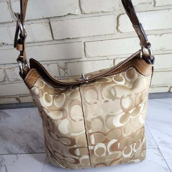 Euc Rare Coach Chelsea Optic Handbag Satchel Purse - Picture 3 of 14